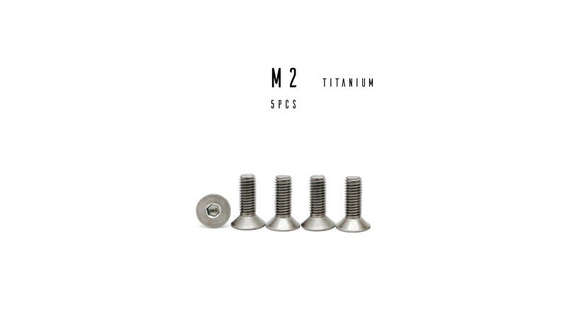 M2 Hex Titanium Flat Head Socket Cap Screw