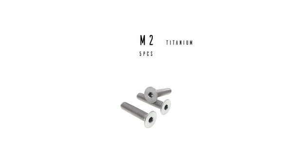 M2 Hex Titanium Flat Head Socket Cap Screw