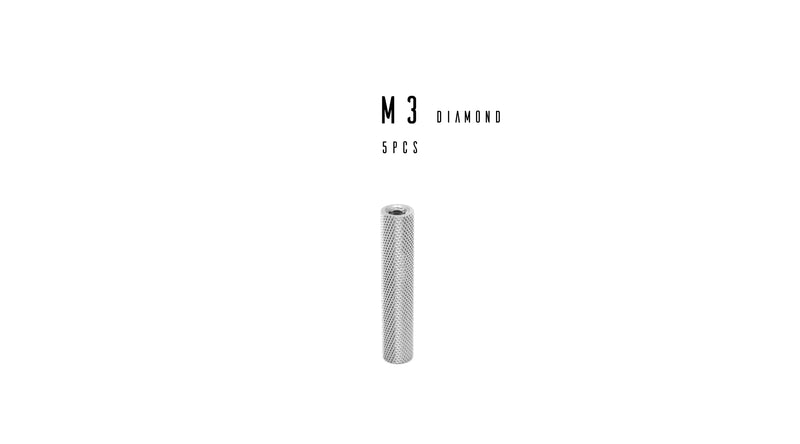 M3 Aluminum Alloy Standoff (Diamond - Silver)