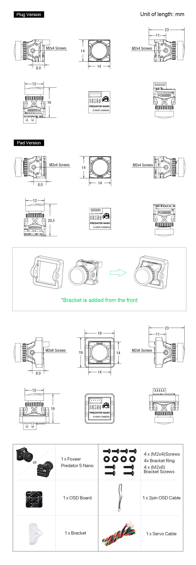 Foxeer Nano Predator 5 Racing Camera