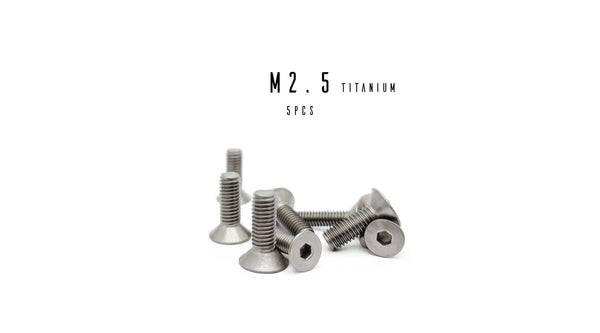 M2.5 Hex Titanium Flat Head Socket Cap Screw