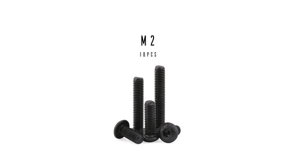 M2 Hex Button Head Socket Cap Screw (12.9 Steel Black Oxide)