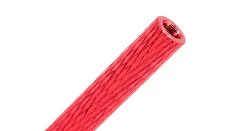 M2 Aluminum Alloy Standoff (Knurled - Red)