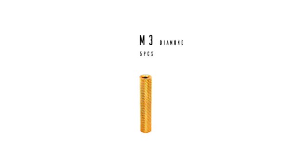 M3 Aluminum Alloy Standoff (Diamond - Gold)