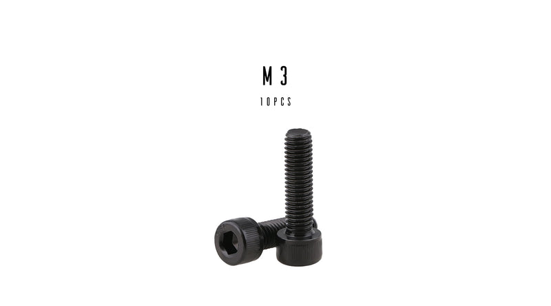 M3 Hex Socket Cap Screw (12.9 Steel Grade Black Oxide)