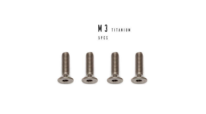 M3 Hex Titanium Flat Head Socket Cap Screw