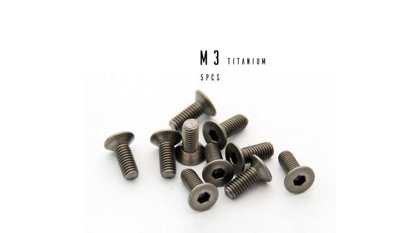 M3 Hex Titanium Flat Head Socket Cap Screw