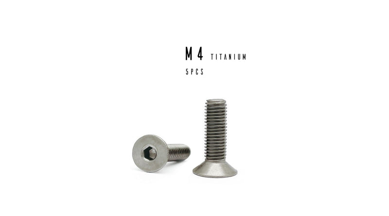 M4 Hex Titanium Flat Head Socket Cap Screw