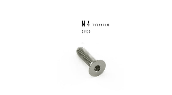 M4 Hex Titanium Flat Head Socket Cap Screw